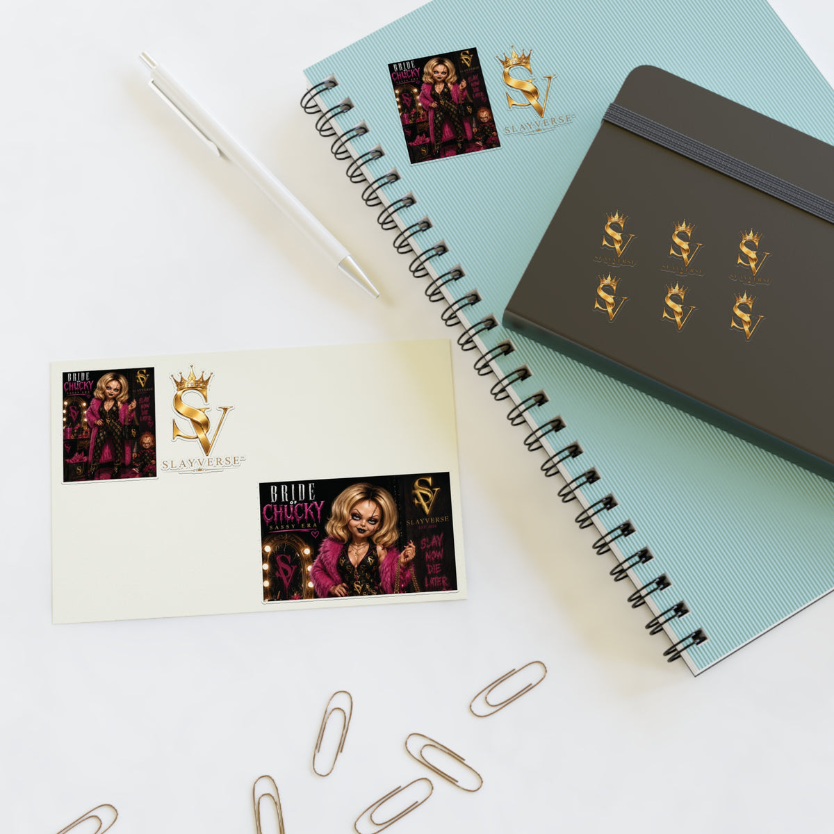 Bride of Chucky Sassy Era Sticker Pack | SlayVerse™ Horror Glam