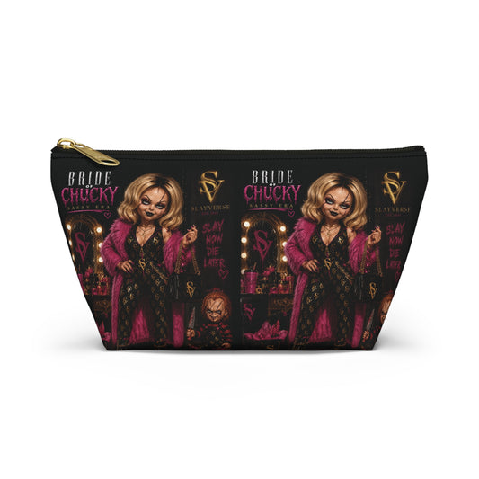 Bride of Chucky Glam Cosmetic Bag | SlayVerse™ Horror Glam Collection