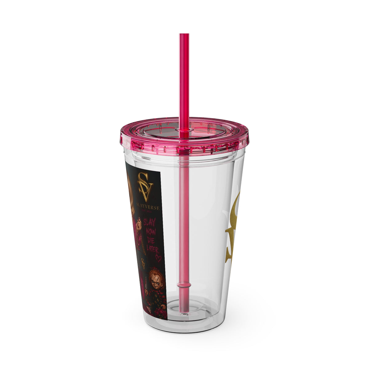 Bride of Chucky Luxury Sunsplash Tumbler | Horror Glam Collection