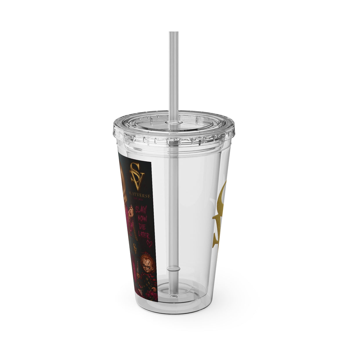 Bride of Chucky Luxury Sunsplash Tumbler | Horror Glam Collection