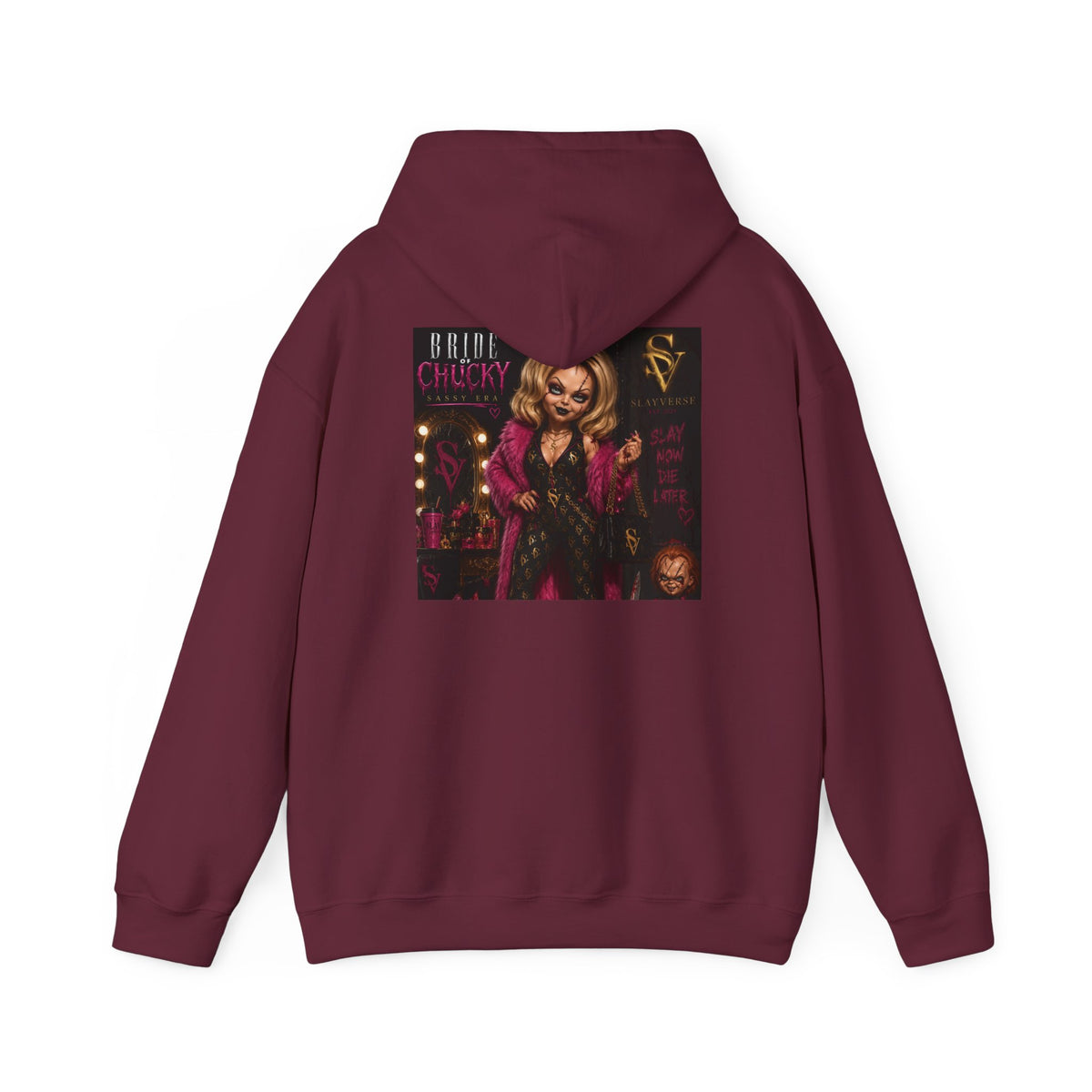 SlayVerse™ Bride of Chucky – Sassy Era Unisex Hoodie