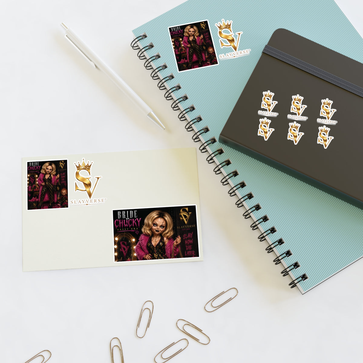 Bride of Chucky Sassy Era Sticker Pack | SlayVerse™ Horror Glam
